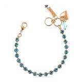 Bratara placata cu Aur roz de 24K, cu cristale originale
